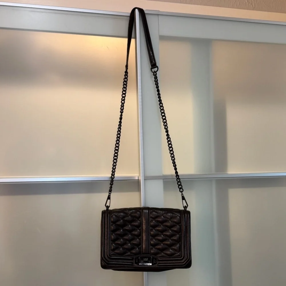 Rebecca Minkoff Love Quilted Leather Crossbody Bag - Picture 2 of 7